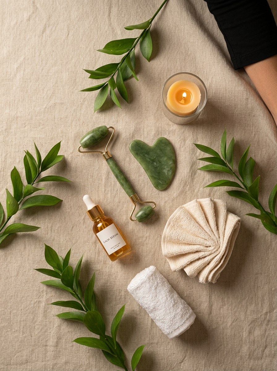 Préparation de le rituel Head SPA & Visage