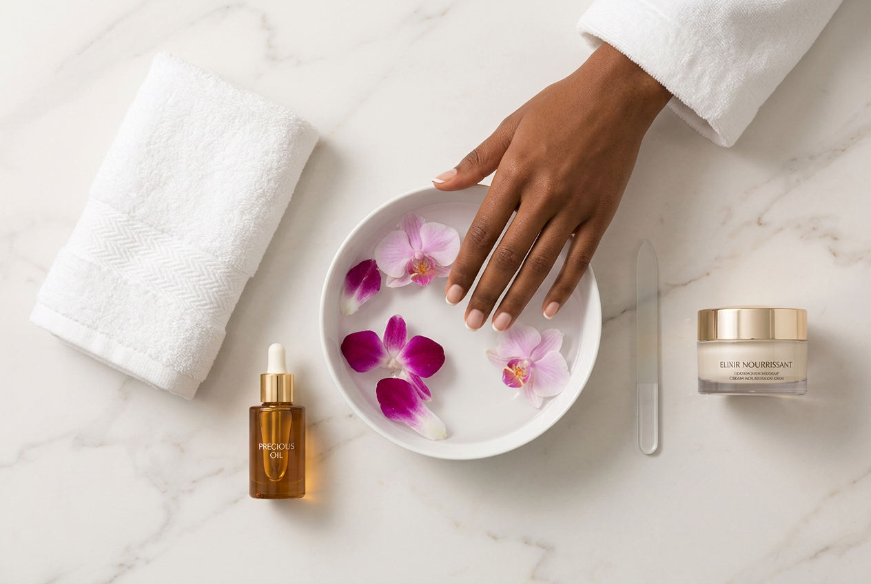 Préparation de Spa des Mains Prestige